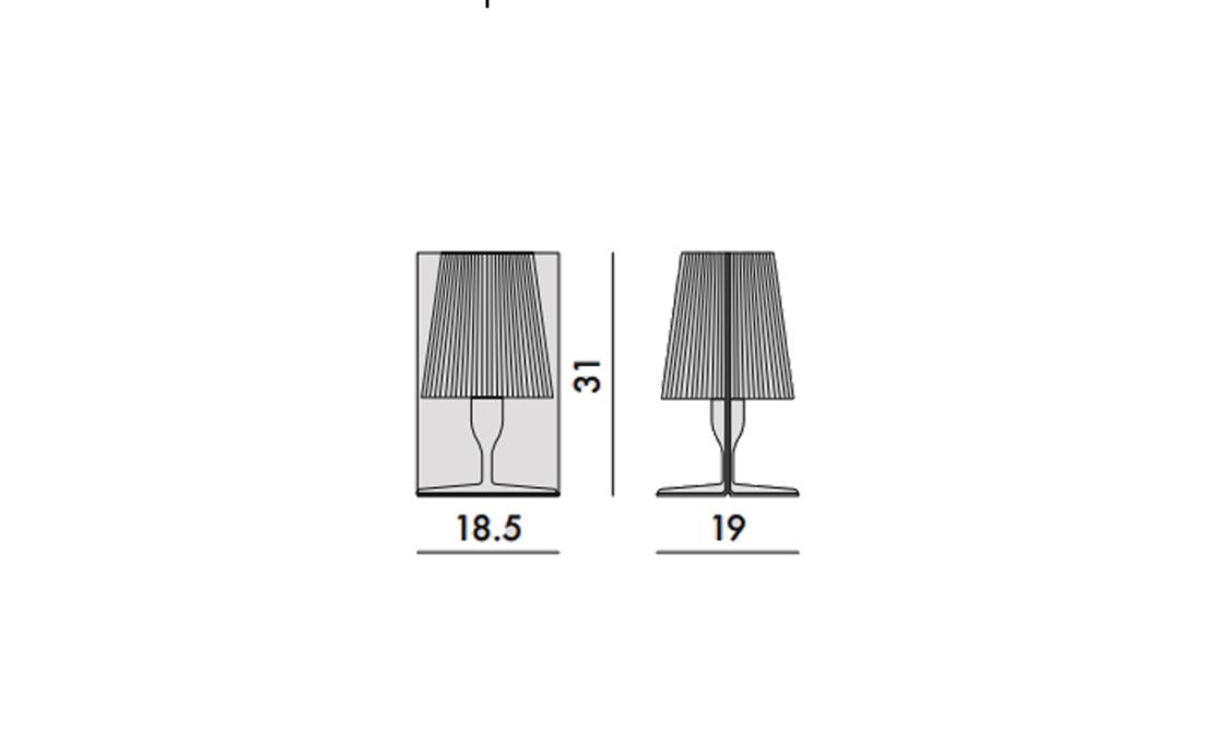 Настольная лампа модель take lampada от фабрики Kartell