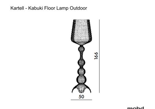 Торшер модель Kabuki Lampada da Terra Outdoor от фабрики Kartell