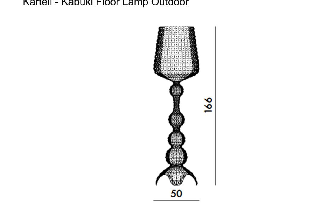 Торшер модель Kabuki Lampada da Terra Outdoor от фабрики Kartell