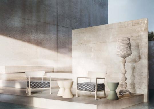 Торшер модель Kabuki Lampada da Terra Outdoor от фабрики Kartell