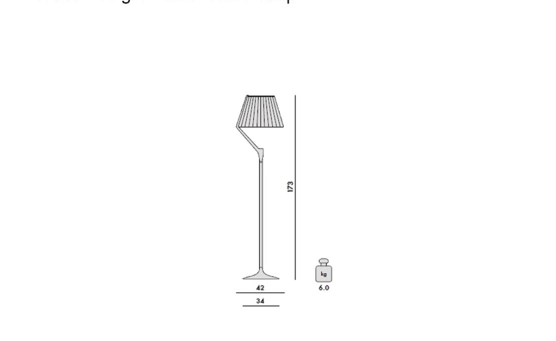 Торшер модель 832626 от фабрики Kartell