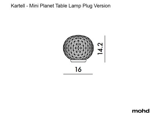 Настольная лампа модель Mini Planet Lamp от фабрики Kartell