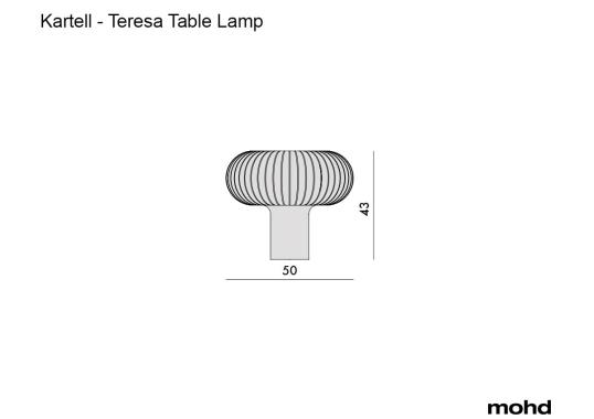 Настольная лампа модель Teresa Table Lamp - Special Edition от фабрики Kartell
