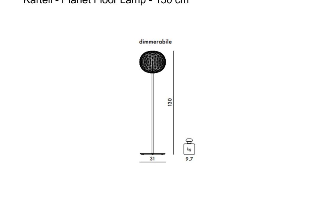 Торшер модель Planet Lampada da Terra от фабрики Kartell