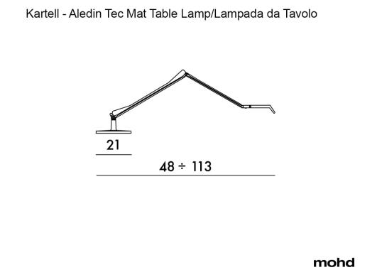 Настольная лампа модель Aledin Tec Mat Table Lamp от фабрики Kartell