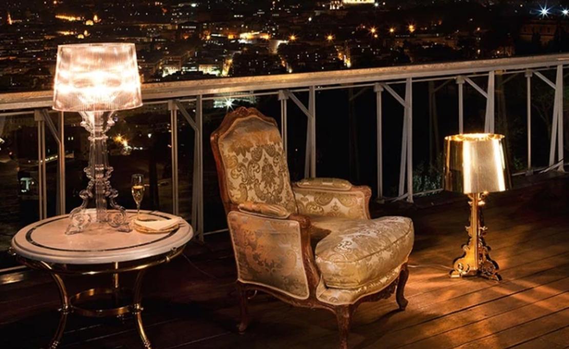 Настольная лампа модель Bourgie Metallic Table Lamp от фабрики Kartell