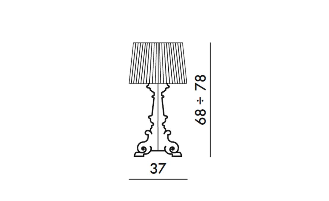 Настольная лампа модель 234039 от фабрики Kartell