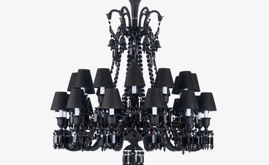Люстра модель Zénith Chandelier Black (24L) фабрики Baccarat - дизайн Philippe Starck