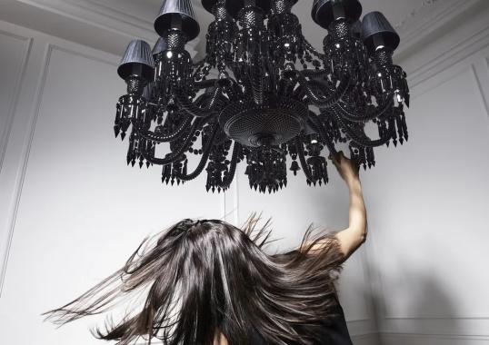 Люстра модель Zénith Chandelier Black (24L) фабрики Baccarat - дизайн Philippe Starck