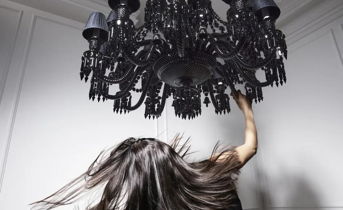 Люстра модель Zénith Chandelier Black (24L) фабрики Baccarat - дизайн Philippe Starck