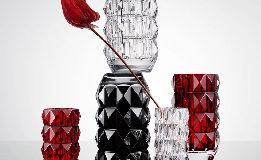 Ваза модель Louxor Round Vase M фабрики Baccarat - дизайн Thomas Bastide