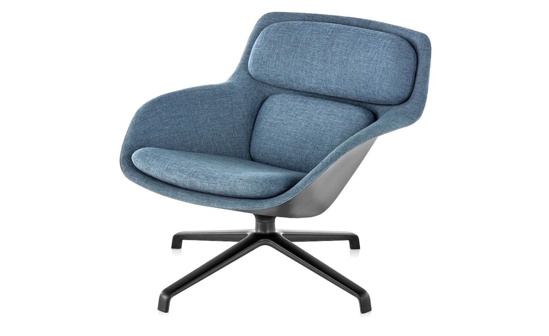 Кресло модель Striad Lounge Chair and Ottoman от фабрики Herman Miller