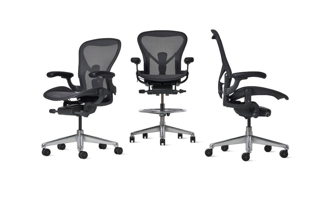 Офисное кресло модель Aeron ESD Stool от фабрики Herman Miller