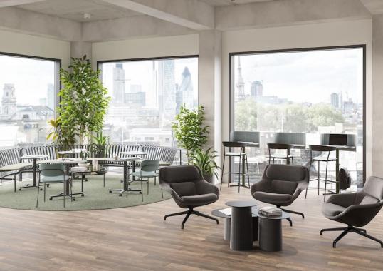 Кресло Striad Lounge Chair and Ottoman от Herman Miller image 4