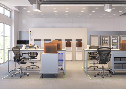 Офисное кресло модель Aeron ESD Stool от фабрики Herman Miller