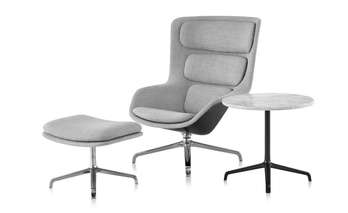 Кресло модель Striad Lounge Chair and Ottoman от фабрики Herman Miller