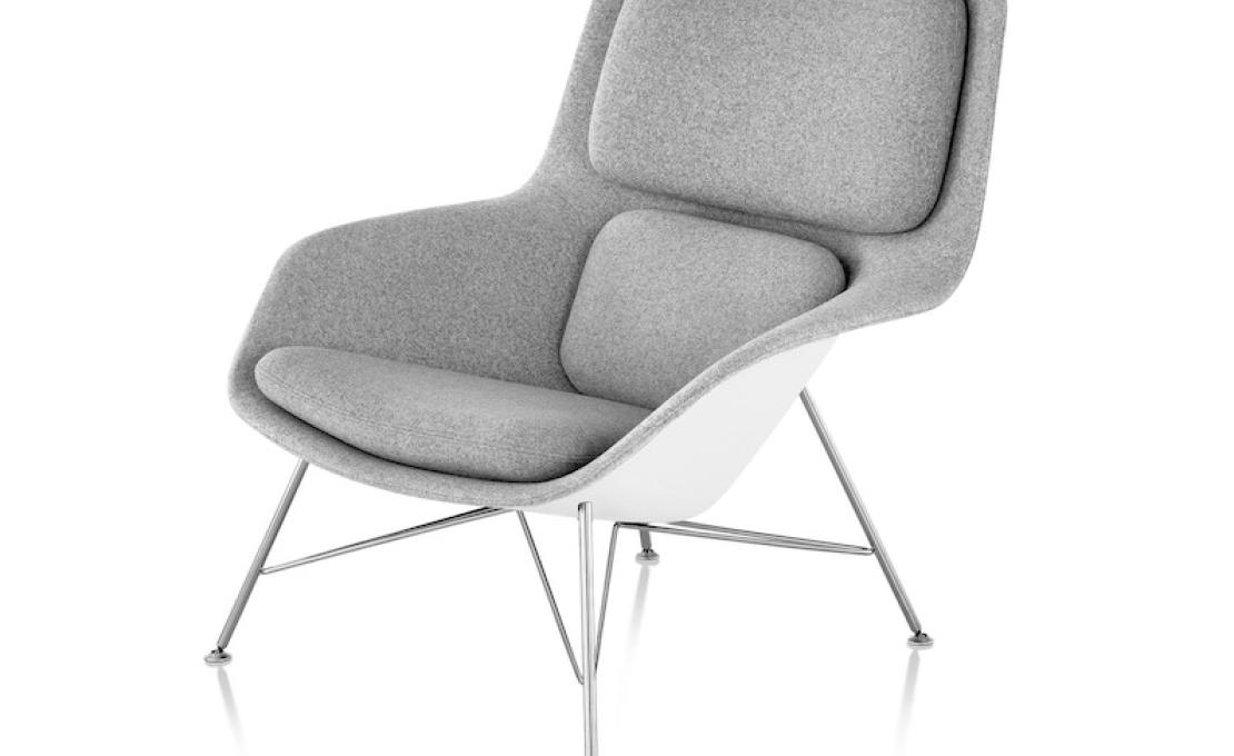 Кресло модель Striad Lounge Chair and Ottoman от фабрики Herman Miller