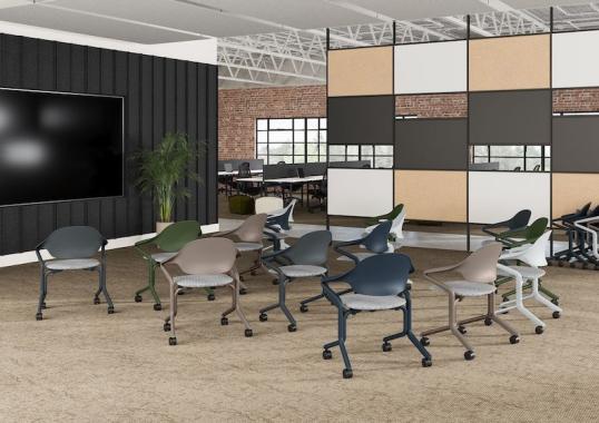 Стул модель Fuld Stackable Chair от фабрики Herman Miller