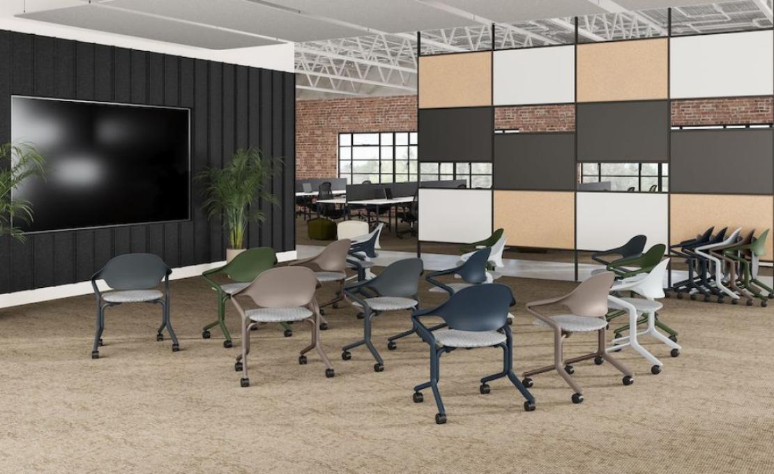 Стул модель Fuld Stackable Chair от фабрики Herman Miller