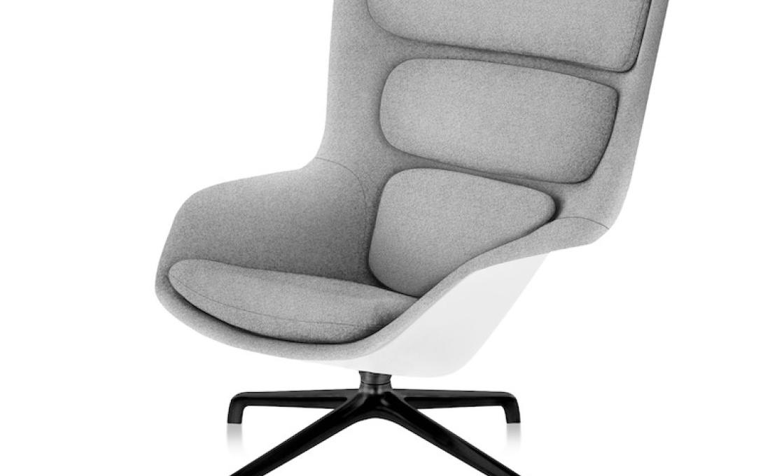 Кресло модель Striad Lounge Chair and Ottoman от фабрики Herman Miller