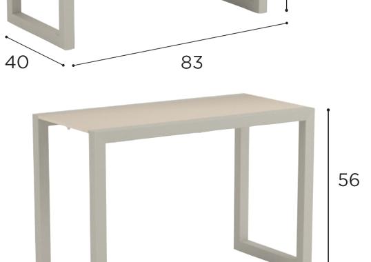 Уличный стол от фабрики Royal Botania модель Ninix Lounge Table