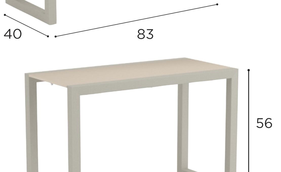 Уличный стол от фабрики Royal Botania модель Ninix Lounge Table
