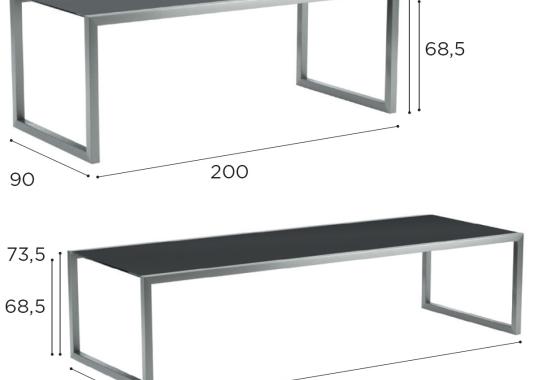 Уличный стол от фабрики Royal Botania модель Ninix Table