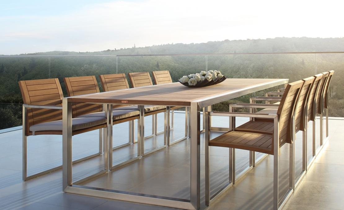 Уличный стол от фабрики Royal Botania модель Ninix Table