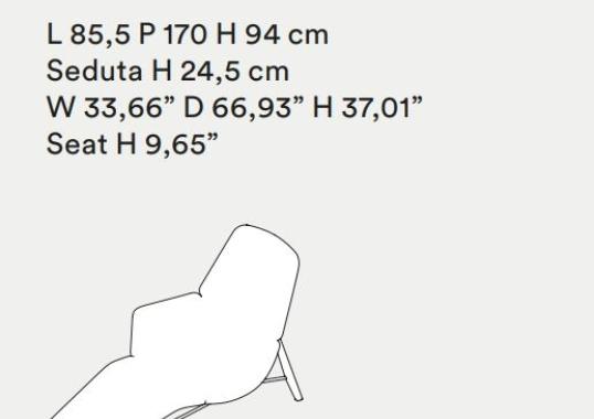Шезлонг Tacchini OATOL85 image 2