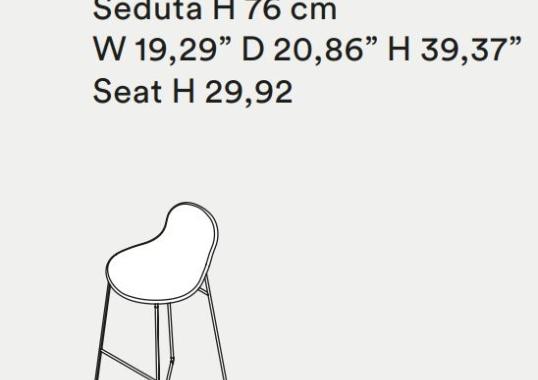Барный стул Tacchini ODOS49/STOOL image 2