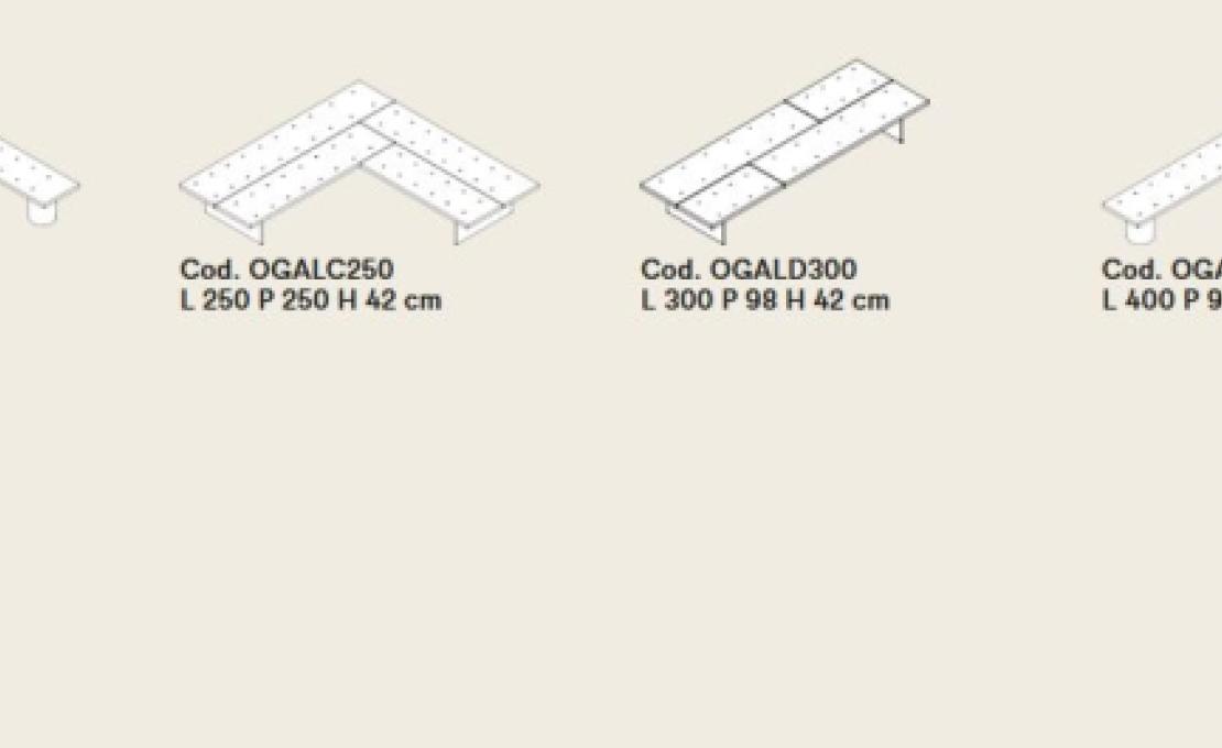 Банкетка от фабрики Tacchini модель GALLERIA MODULAR SYSTEM