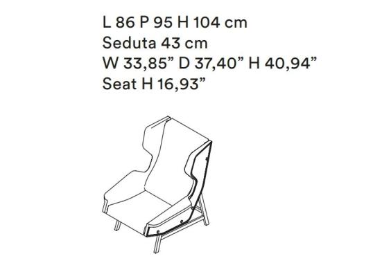 Кресло Tacchini OGIU86 image 2