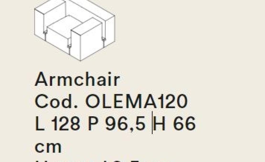Кресло от фабрики Tacchini модель OLEMA120