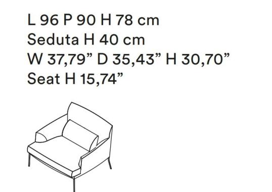 Кресло Tacchini OMON96P image 2