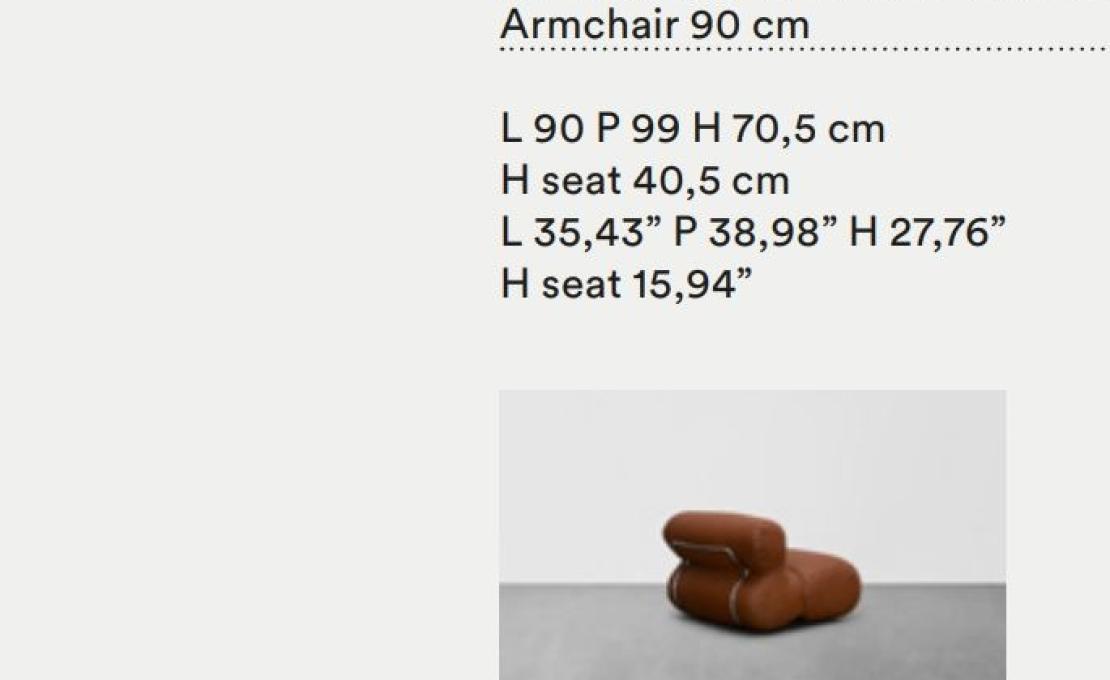 Кресло от фабрики Tacchini модель OORS90