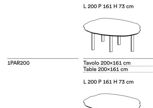 Стол Tacchini 1PAR200/PARKERTABLE image 2