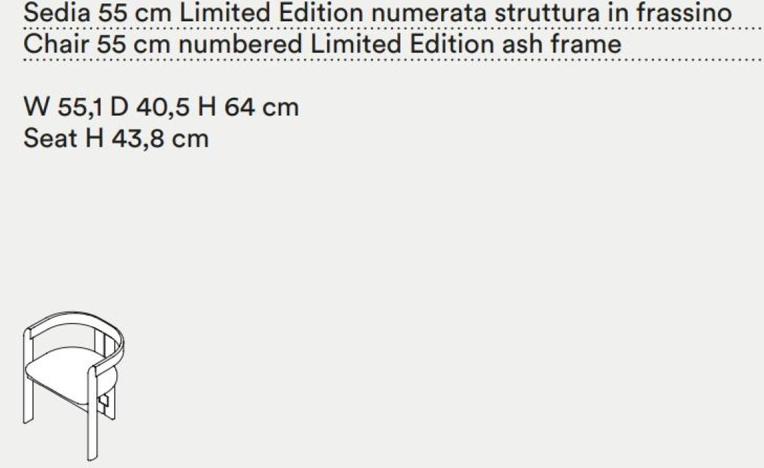 Стул от фабрики Tacchini модель OPI55L/
