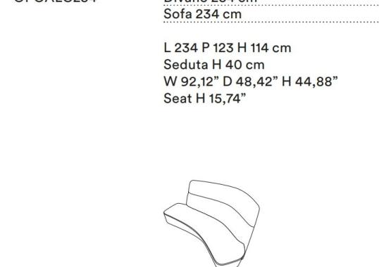 Диван Tacchini OPOALC234/SOFA image 2