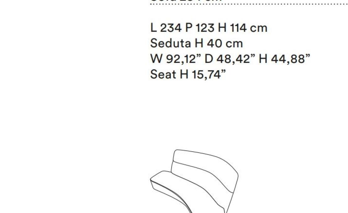 Диван от фабрики Tacchini модель OPOALC234/SOFA