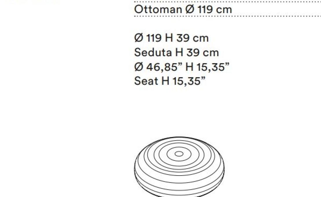 Пуф от фабрики Tacchini модель OSPIN117