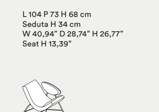 Кресло Tacchini OREV104/ARMCHAIR image 2