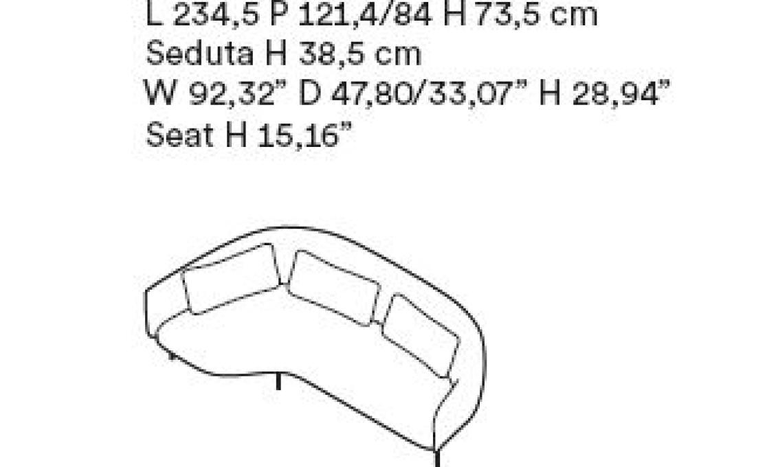 Диван от фабрики Tacchini модель OROM24/SOFA