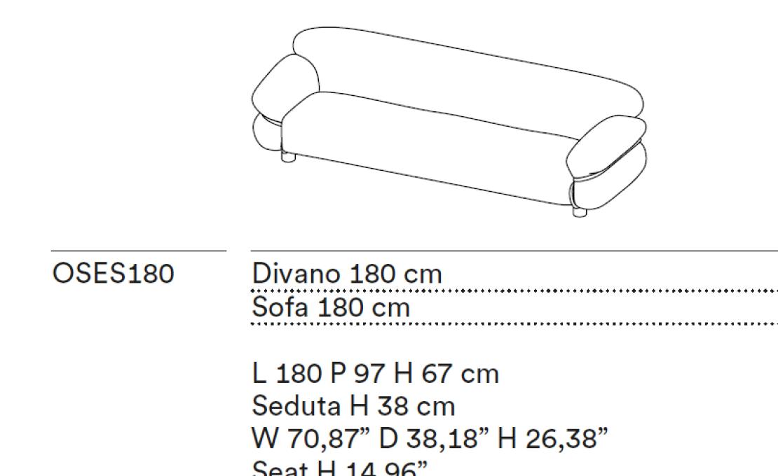 Диван от фабрики Tacchini модель OSES/SOFA