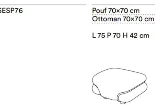Пуф Tacchini OSESP76/OTTOMAN image 2