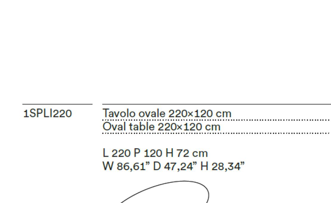 Стол от фабрики Tacchini модель 1SPLI/TABLE
