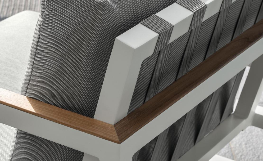 Уличный диван от фабрики Talenti модель ALABAMA ALU SOFA