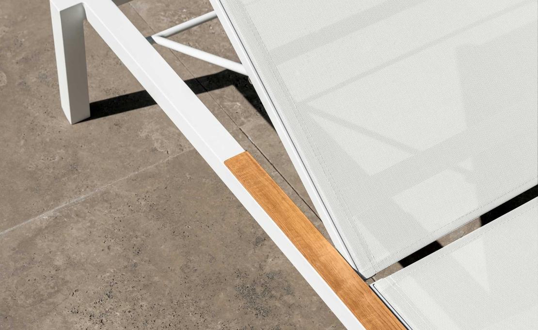 Шезлонг уличныйот фабрики Talenti модель ALABAMA ALU SUN LOUNGER
