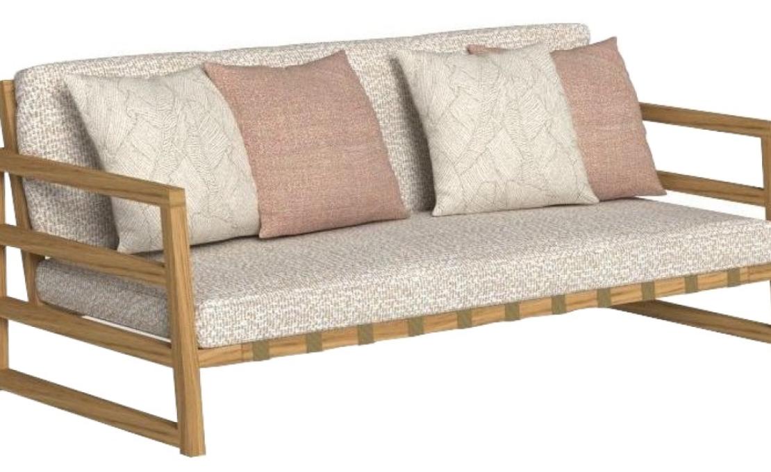 Уличный диван от фабрики Talenti модель ALABAMA WOOD SOFA