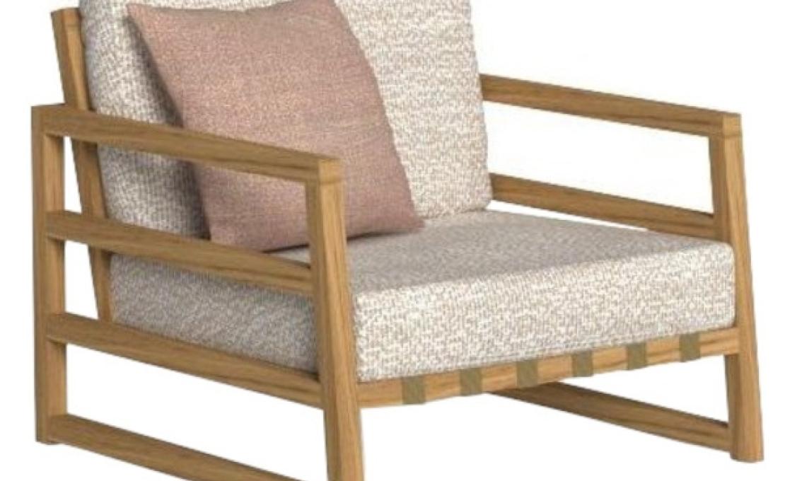 Уличное кресло от фабрики Talenti модель ALABAMA WOOD ARM
