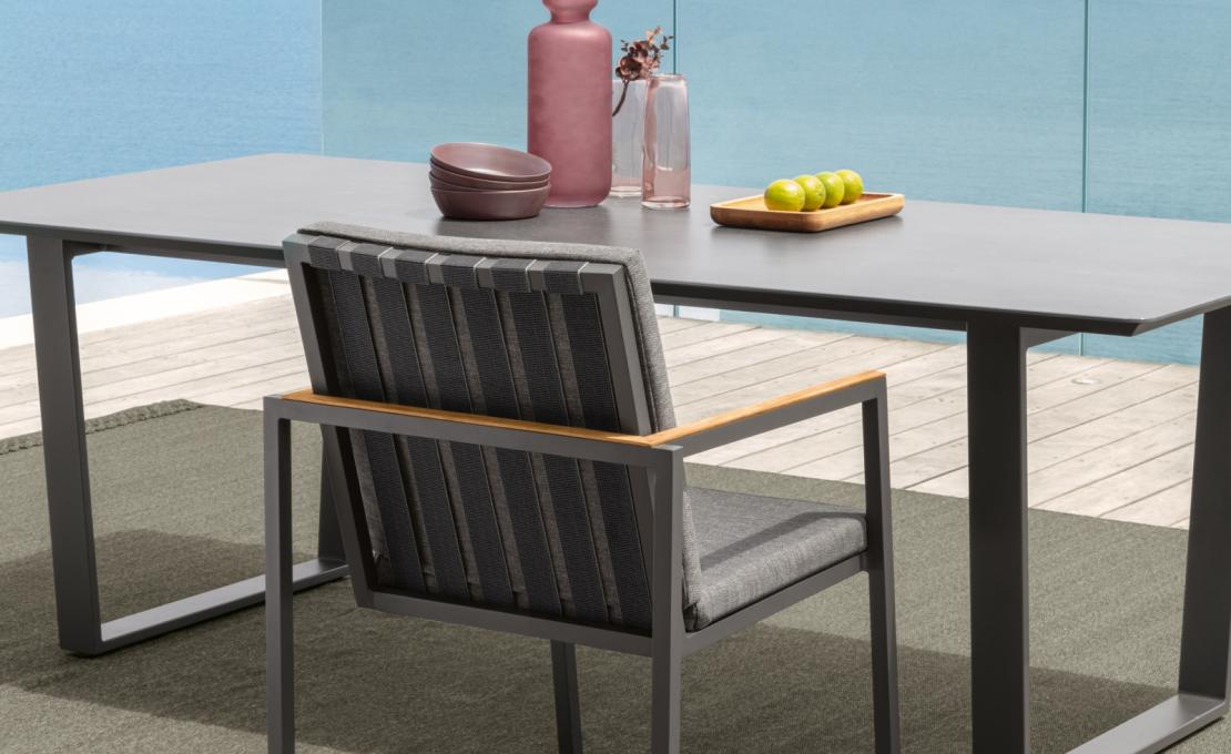 Уличный стол от фабрики Talenti модель ALABAMA ALU TABLE